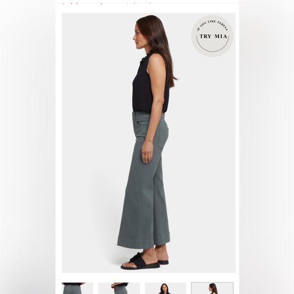 BRAND NEW WITH TAGS - NYDJ MIA PALAZZO PANTS-10- - Picture 4 of 5